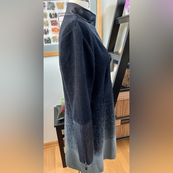 Stella Carasaki Boiled Wool Asymmetrical Coat - NWT - Picture 4 of 16